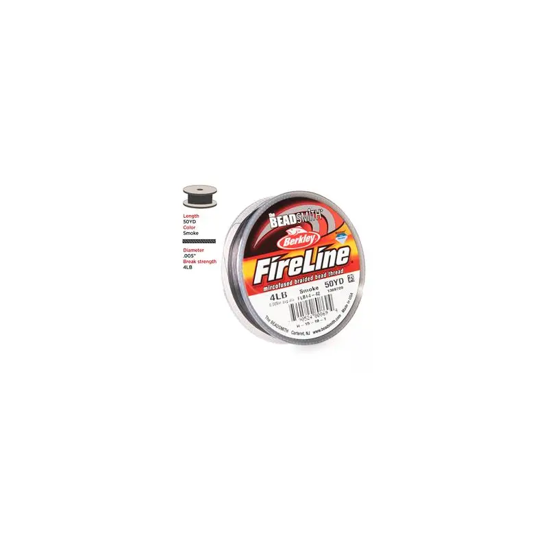 4lb Smoke Fireline Beading Thread 50yd