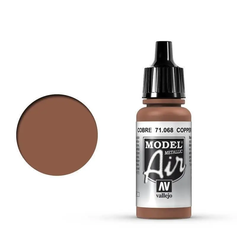 Vallejo 71068 Model Air Copper 17 ml Acrylic Airbrush Paint