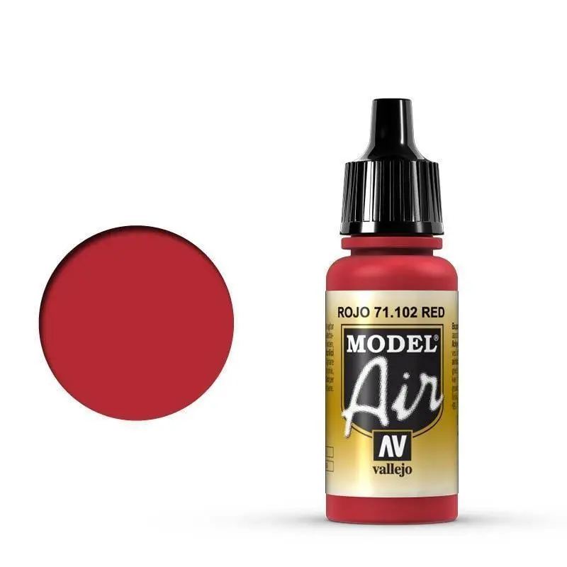 Vallejo 71102 Model Air Red 17 ml Acrylic Airbrush Paint