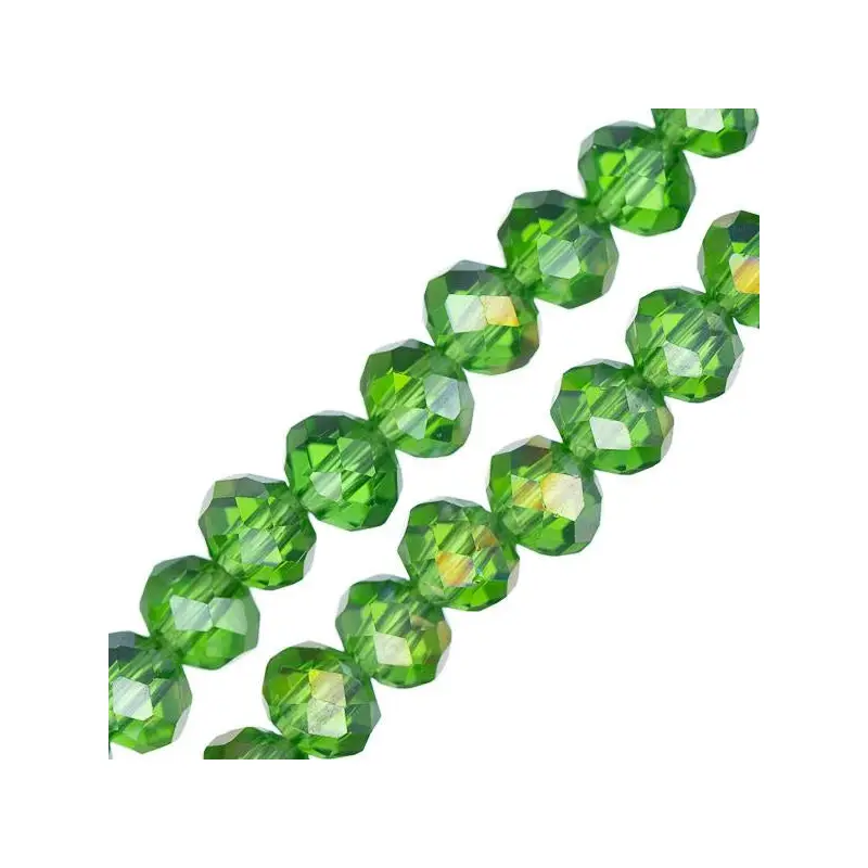 Crystal Lane Rondelle 4x6mm Transparent Green AB 78/Strand Crystal Lane Rondelle 4x6mm Transparent Green AB 78/Strand Crystal Lane Rondelle 4x6mm Transparent Green AB 78/Strand