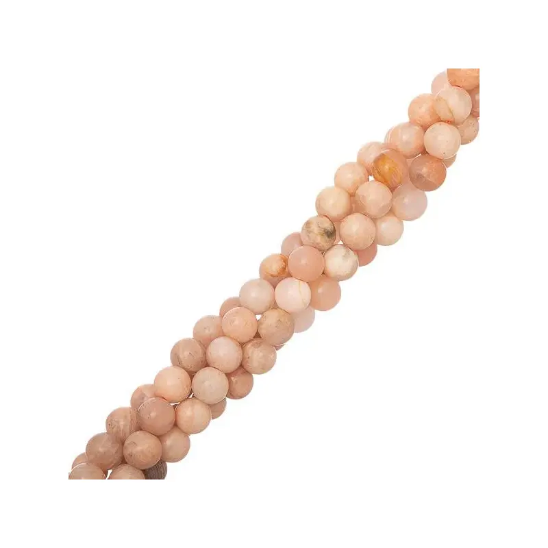 6mm Moonstone Multi (Natural) Beads 15-16" Strand