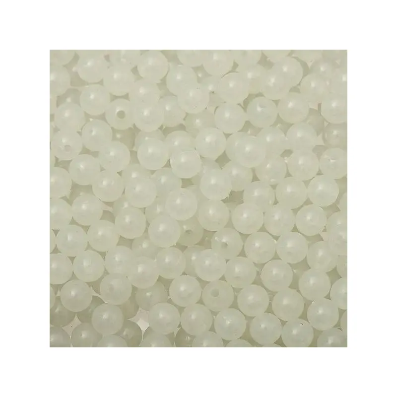 6mm Round Plastic Beads - Glow In The Dark