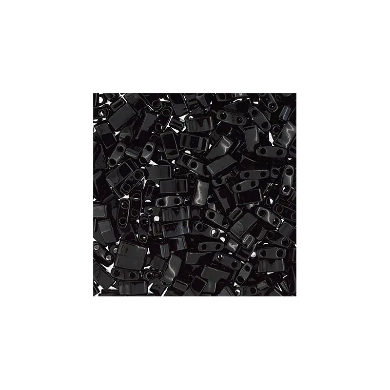 Half Tila Beads #0401 Op Black 5.2g Half Tila Beads #0401 Op Black 5.2g