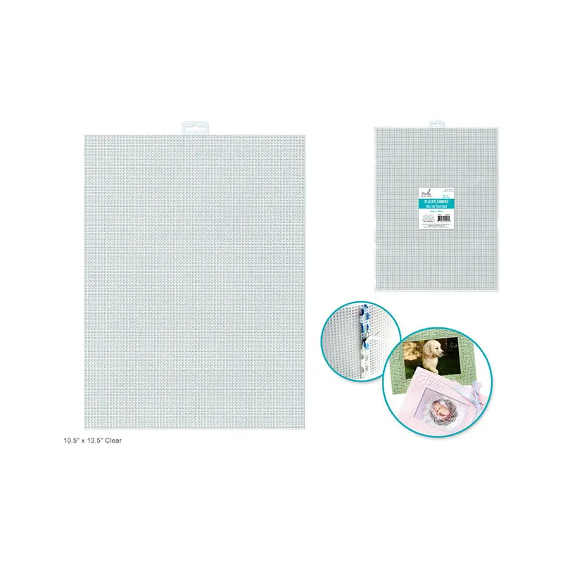 Plastic Canvas: 7-Mesh 10.5"x13.5" Clear