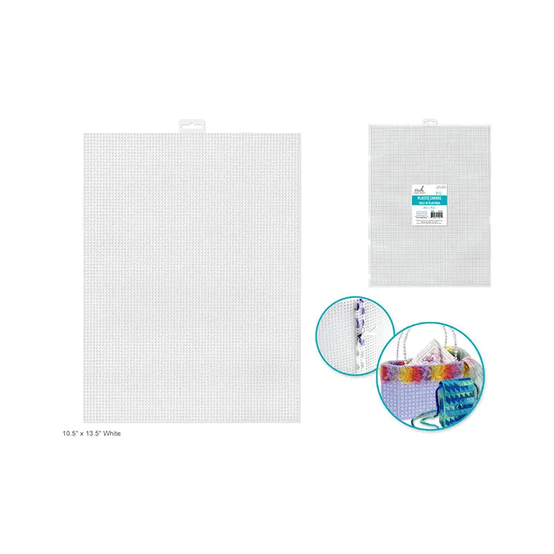 Plastic Canvas: 7-Mesh 10.5"x13.5" White