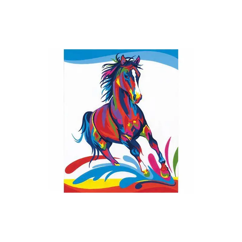 Paint Works Paint By Number Kit 8"x10" - Colorful Horse