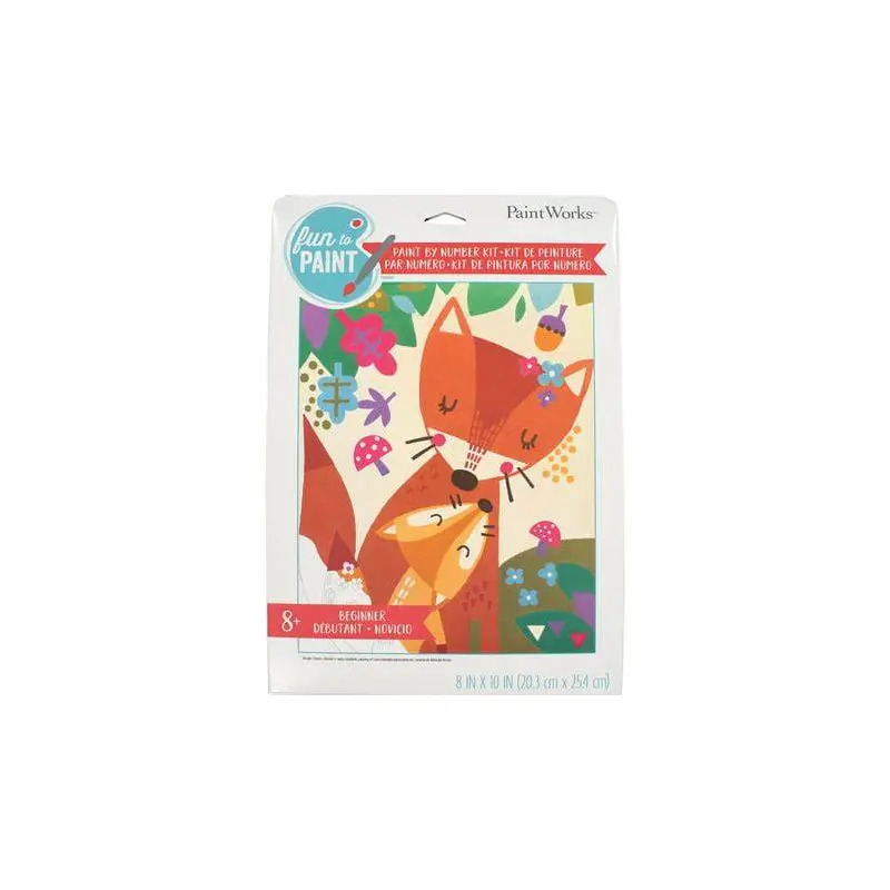 Paint Works Paint By Number Kit 8"x10" - Mama Fox