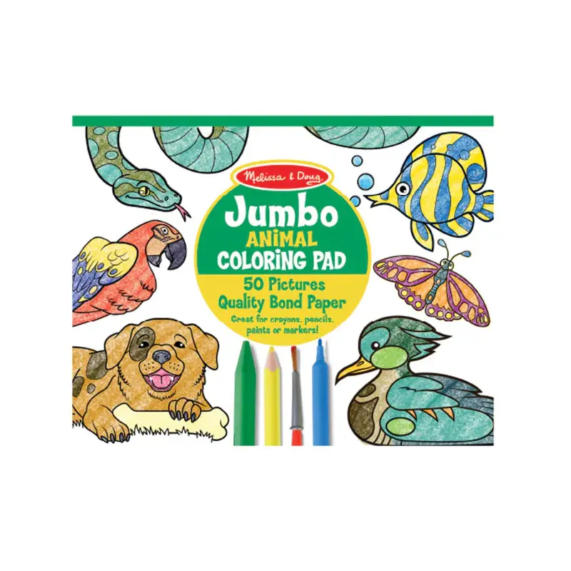 Jumbo Coloring Pad - Animals