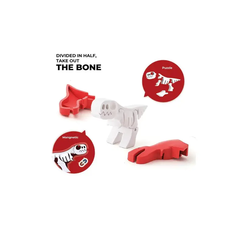 T-rex | Halftoys Magnetic 3D Jigsaw Puzzle