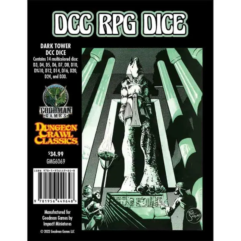 Dungeon Crawl Classics - Dice - Dark Tower Dice Set (DCC RPG - 14 dice set)