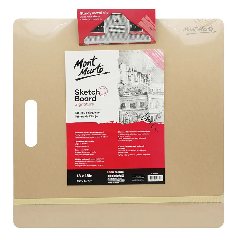MONT MARTE Sketch Board with Clips