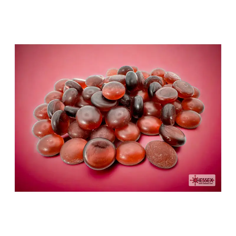 GLASS STONES FROSTED AMETHYST