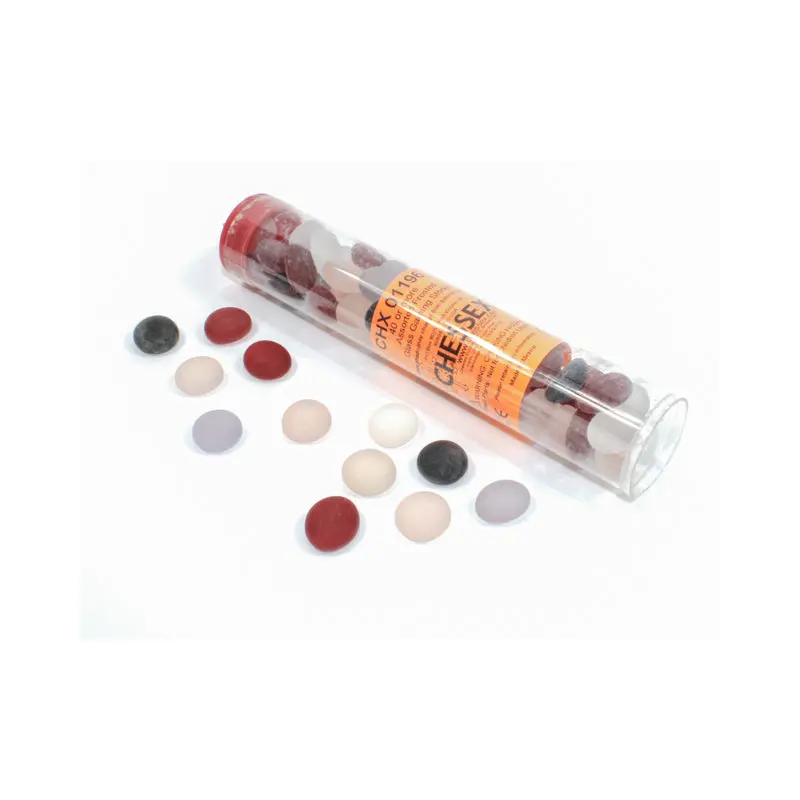 GLASS STONES FROSTED MIXED COLORS QTY 40 TUBE