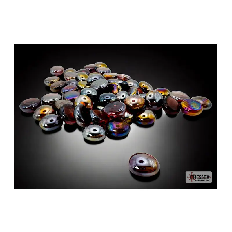 GLASS STONES IRIDIZED AMETHYST