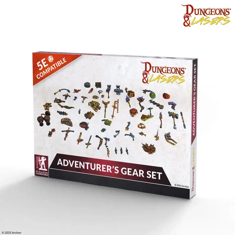 Dungeons & Lasers: Miniatures - Adventurer's Gear Set