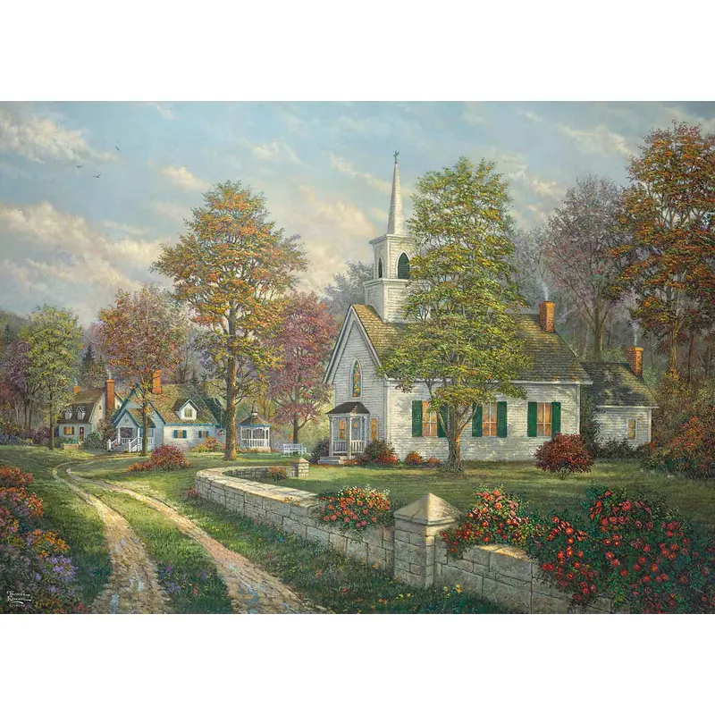 THOMAS KINKADE 1000PC SERENITY CHAPEL
