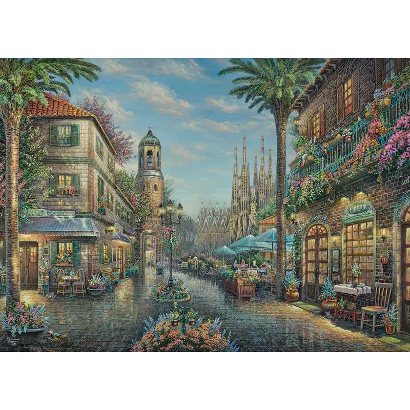 THOMAS KINKADE 1000PC SPANISH CAFE