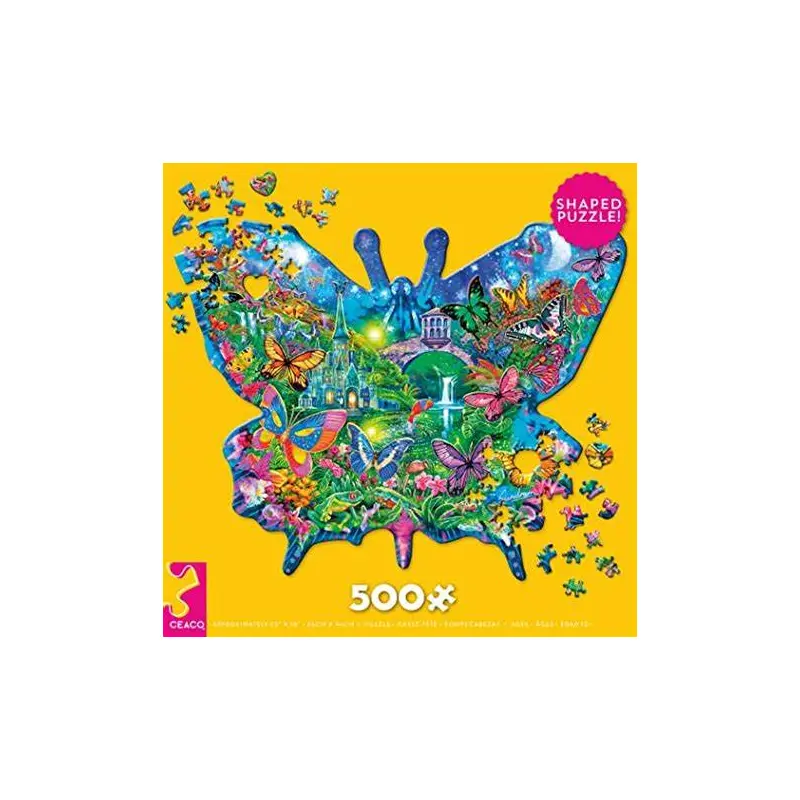 PUZZLE SHAPES - Butterfly - 500 PIECE PUZZLE