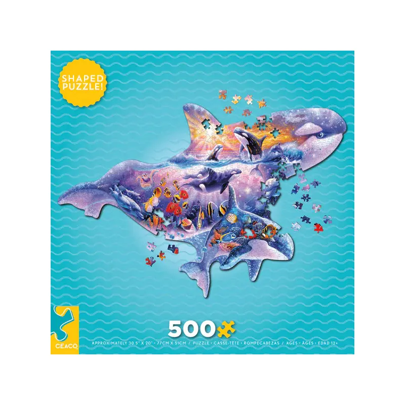 PUZZLE SHAPES - ORCA - 500 PIECE PUZZLE