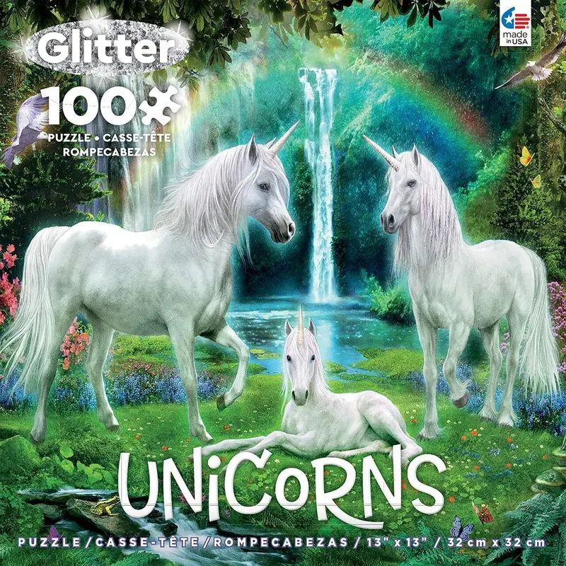 Rainbow Unicorn Familyt (GLITTER)