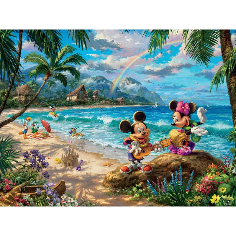 Thomas Kinkade - Disney - Mickey and Minnie in Hawaii - 1000pc Piece (Copy)