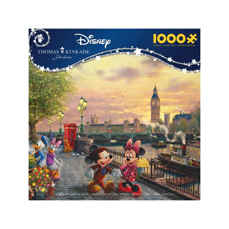 THOMAS KINKADE DISNEY - MICKEY AND MINNIE IN LONDON - 1000 PIECE PUZZLE