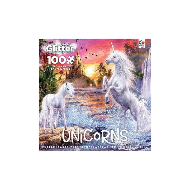- Unicorn Waterfall Sunset (GLITTER)