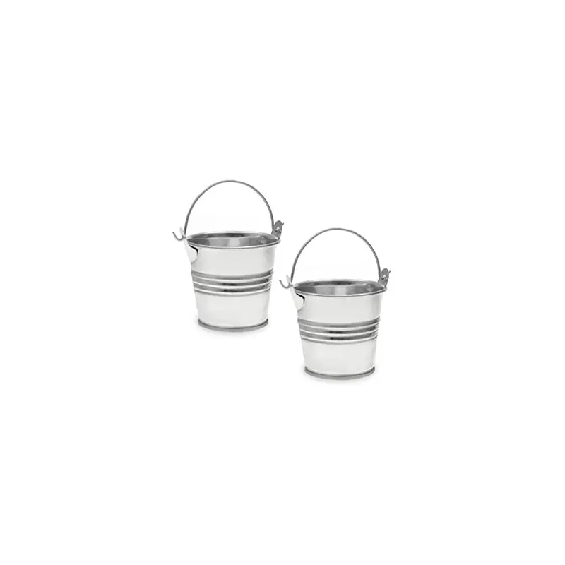 Bucket - Silver 2 1/2" - 2pc