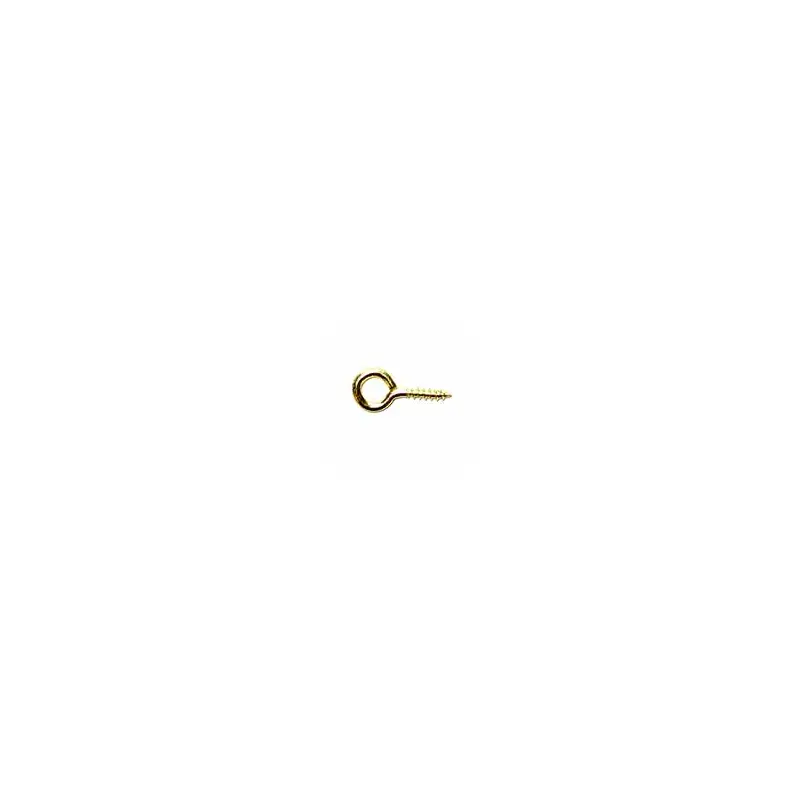 Screw Eyes - Brass Plated - 7/16" - 10pc