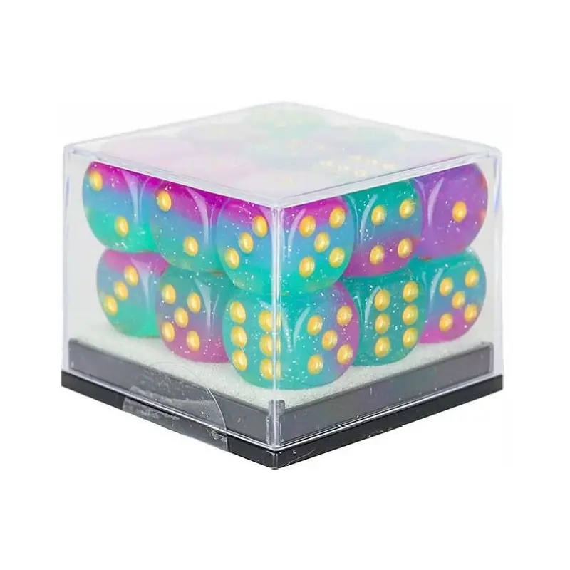 SD D6 DICE SET NORTHERN LIGHTS 12MM 18CT