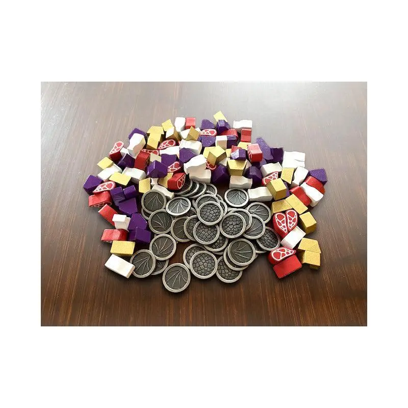 Wyrmspan Upgrade Pack - Metal Coins & Wooden Resources