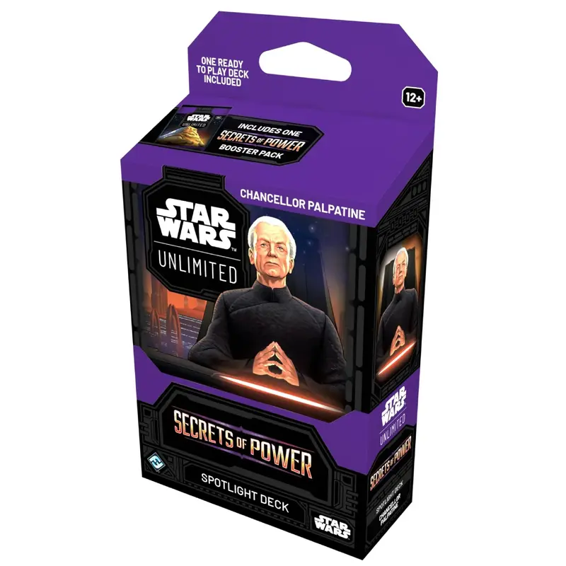 Star Wars Unlimited - Secrets of Power Spotlight Deck Display - Chancellor Palpatine