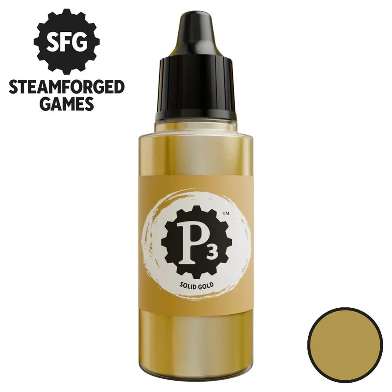 P3 Paints - Metallics - Solid Gold - 18ml