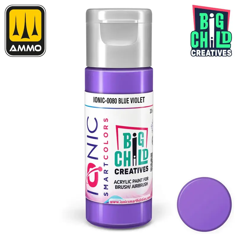 Ionic - Acrylic Paints - Blue Violet 20ml