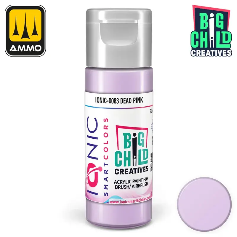 Ionic - Acrylic Paints - Dead Pink 20ml
