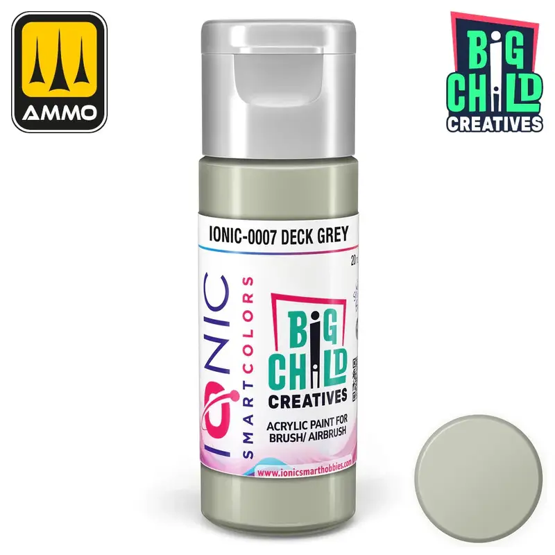 Ionic - Acrylic Paints - Deck Grey 20ml