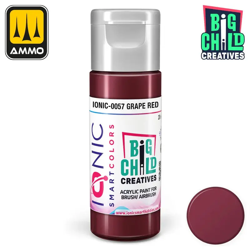 Ionic - Acrylic Paints - Grape Red 20ml