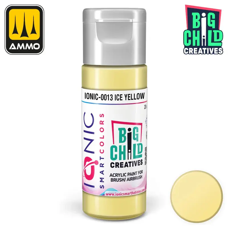 Ionic - Acrylic Paints - Ice Yellow 20ml
