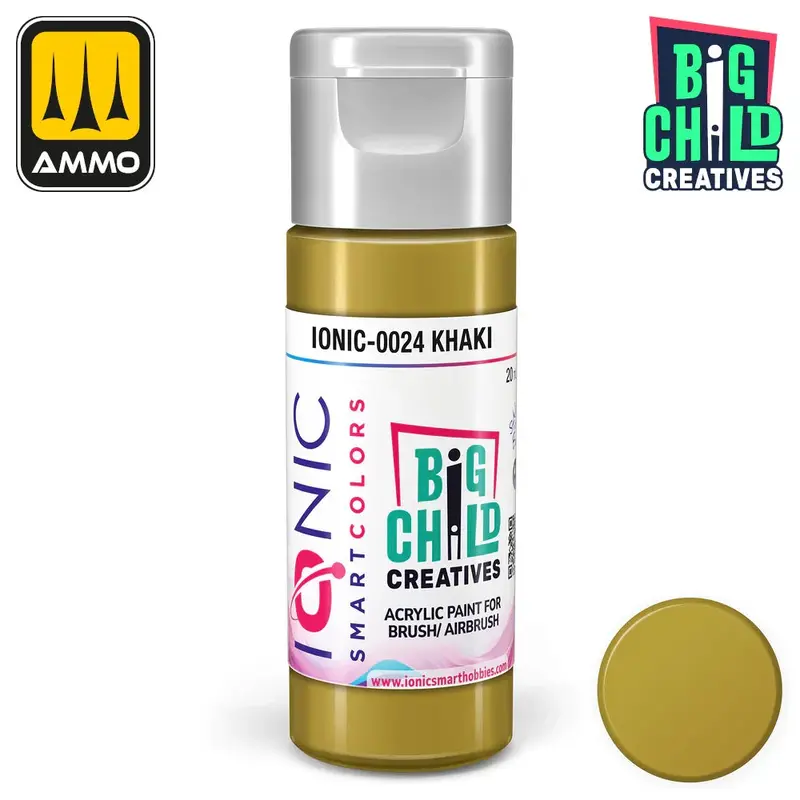 Ionic - Acrylic Paints - Khaki 20ml