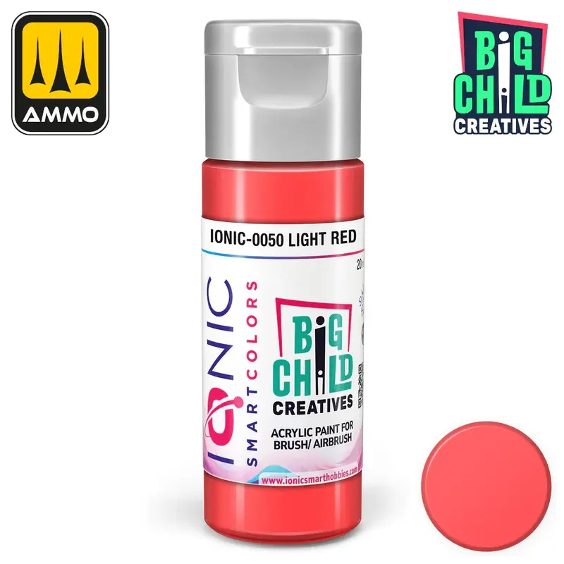 Ionic - Acrylic Paints - Light Red 20ml