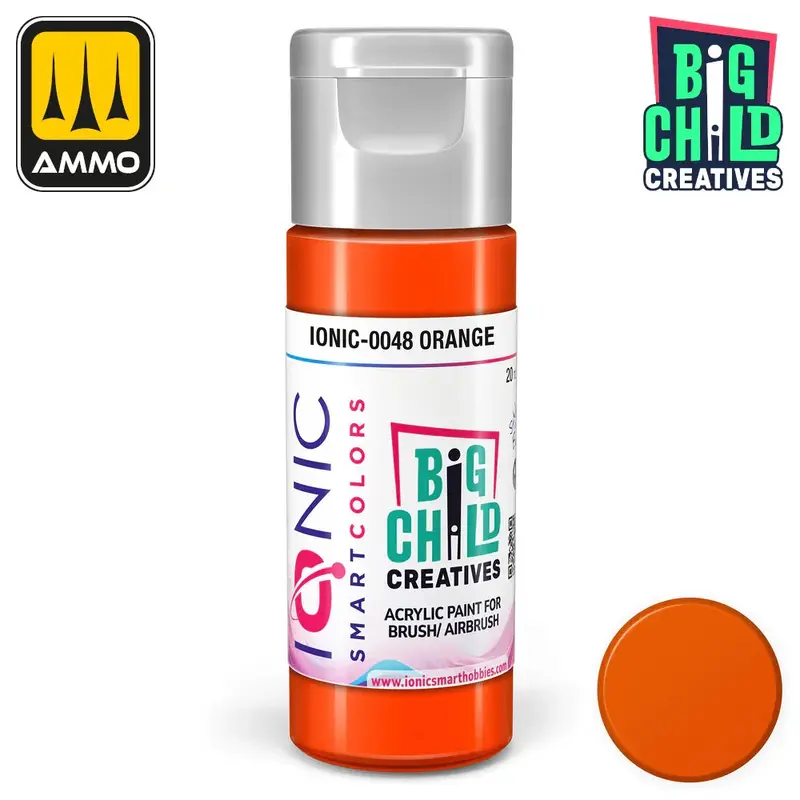 Ionic - Acrylic Paints - Orange 20ml