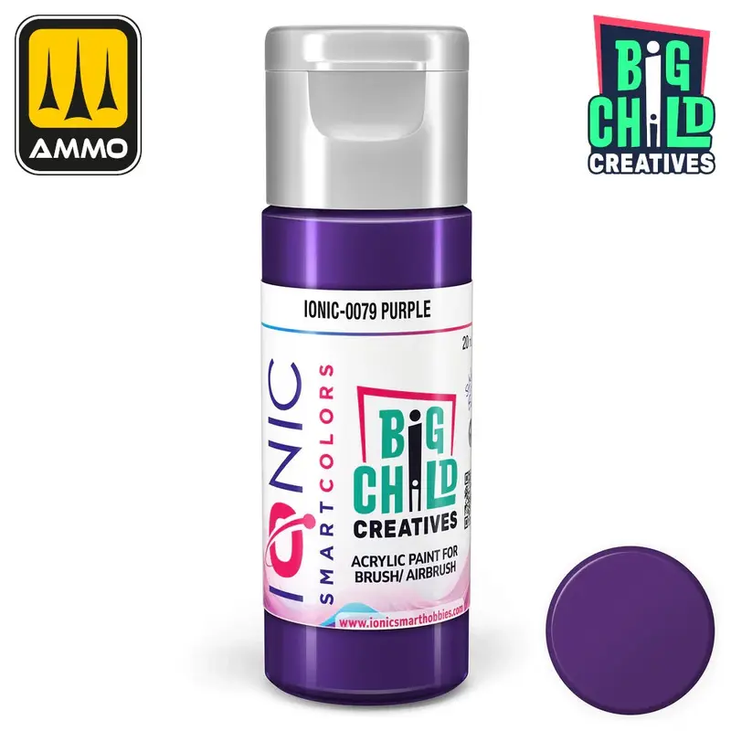 Ionic - Acrylic Paints - Purple 20ml