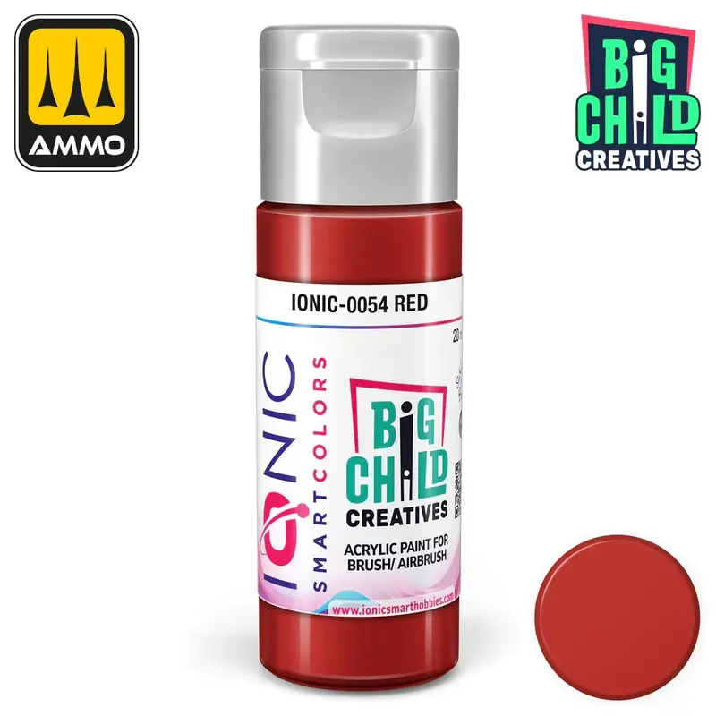 Ionic - Acrylic Paints - Red 20ml