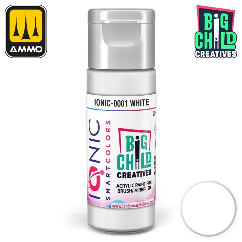 Ionic - Acrylic Paints - White 20ml