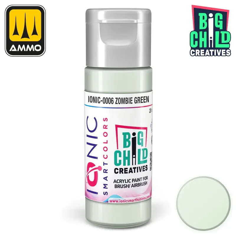 Ionic - Acrylic Paints - Zombie Green 20ml