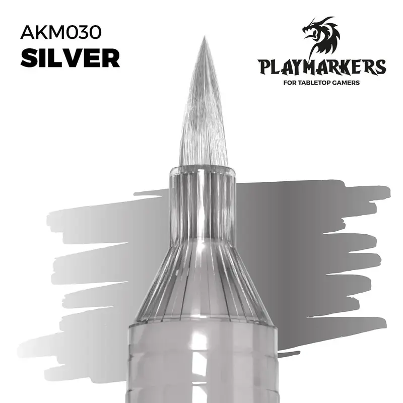 AK Interactive Playmarkers: Silver - Acrylic Paint Marker