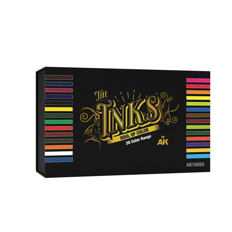 AK Interactive The INKS Special Box Full Range Set (28 Colors X 30 ml)