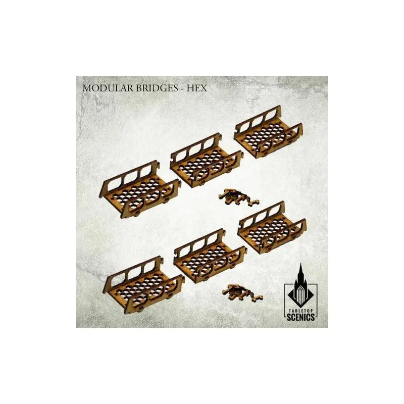 TABLETOP SCENICS Modular Bridges: Hex