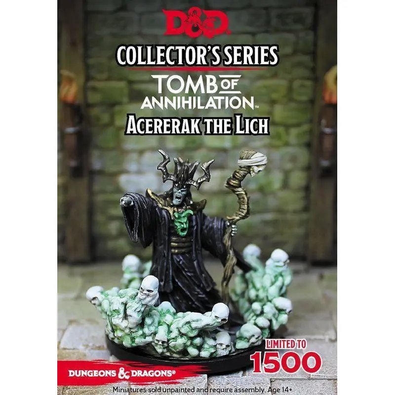 D&D Collectors Series Miniatures Tomb of Annihilation Acererak the Liche