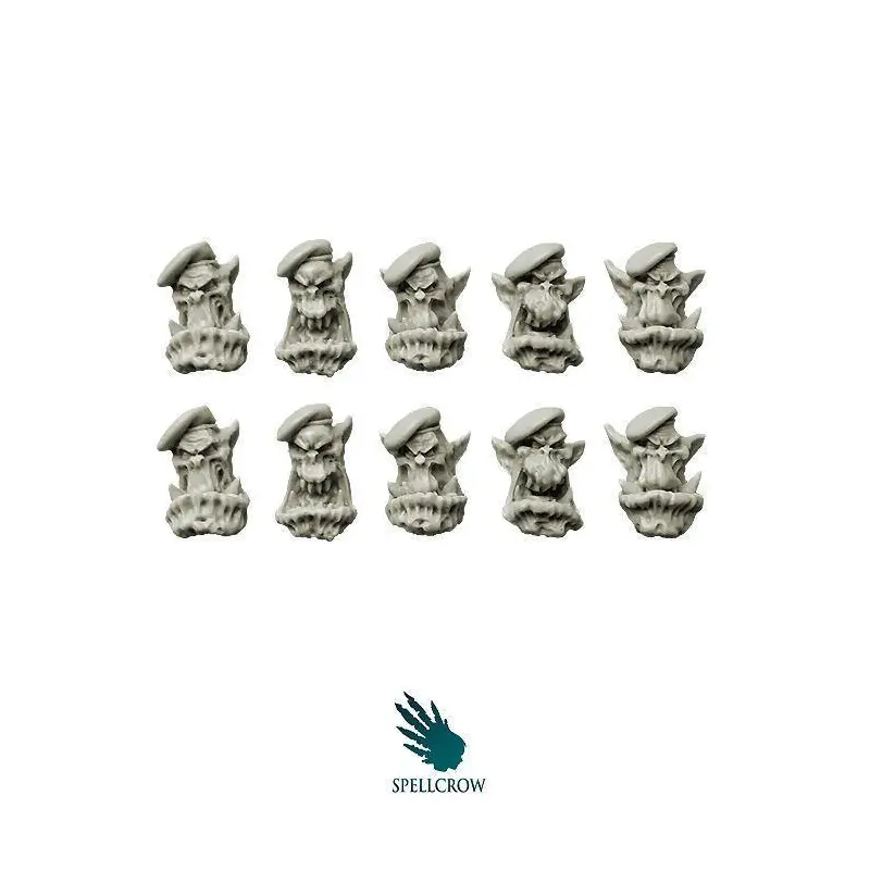 Orcs Bulky Green Berets Heads